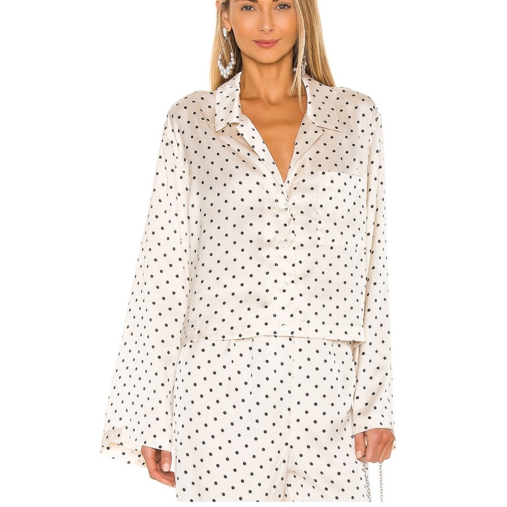 L'Academie Pajama Blouse from Revolve